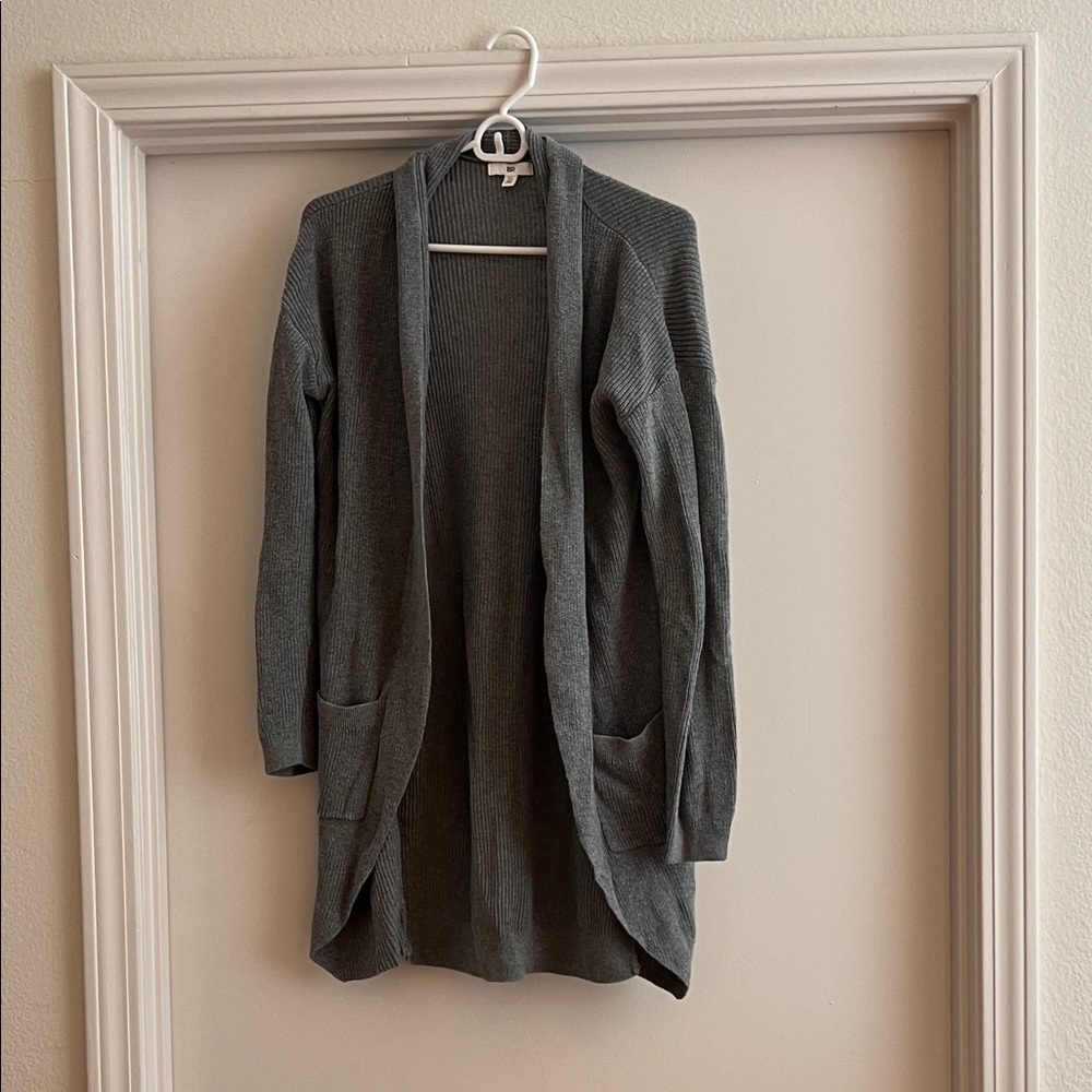 BP Gray Open Front Cardigan Size XS